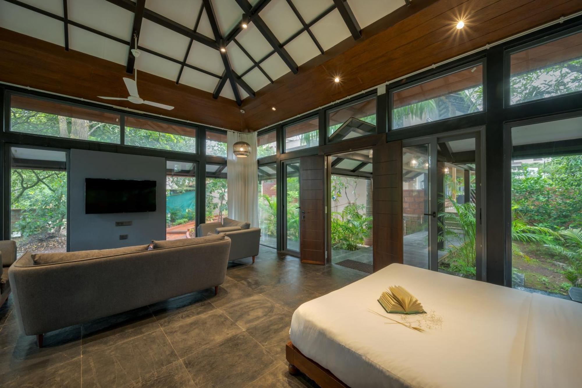 Saffronstays The Glasshouse, Panchgani - Beautiful Glass Villa For Couples Luaran gambar